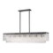 Z-Lite Glacier Linear Chandelier, 7-Light, 11.75 In.W x 53.5 In.L x 11.5 In.H, Matte Black/Clear 1943-53L-MB - alternate 1